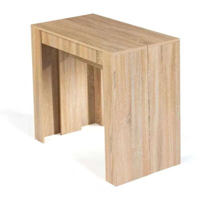 Concept Usine Table console extensible - 3 m Marron 90x75x47cm - Publicité Concept Usine Table console extensible - 3 m Marron 90x75x47cm - Publicité