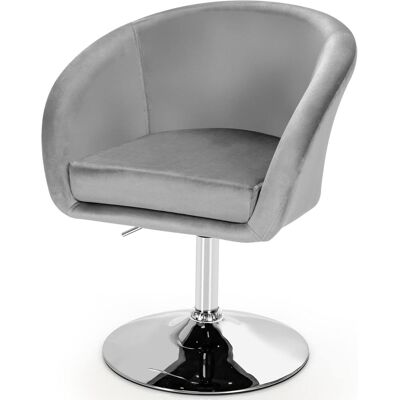 Giantex Chaise de coiffeuse grise moderne réglable en hauteur 13cm Gris 61x87x55cm - Publicité Giantex Chaise de coiffeuse grise moderne réglable en hauteur 13cm Gris 61x87x55cm - Publicité