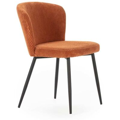 CALICOSY - Velvet ribbed - 4-pack - Black legs - Chaises - Publicité CALICOSY - Velvet ribbed - 4-pack - Black legs - Chaises - Publicité
