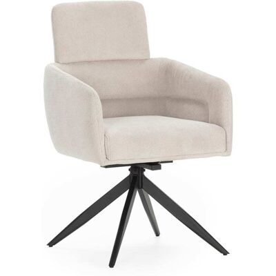 That's Casa Lot de 2 fauteuils en velours côtelé avec pieds en métal 57x65 h92 cm Gris 58x92x65cm - Publicité That's Casa Lot de 2 fauteuils en velours côtelé avec pieds en métal 57x65 h92 cm Gris 58x92x65cm - Publicité