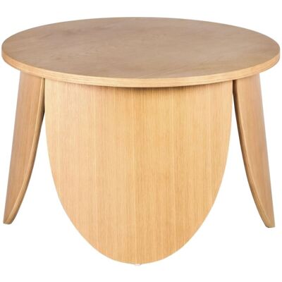 Vivially - Table basse ronde 60cm - Chêne naturel - Mobilier - Publicité Vivially - Table basse ronde 60cm - Chêne naturel - Mobilier - Publicité