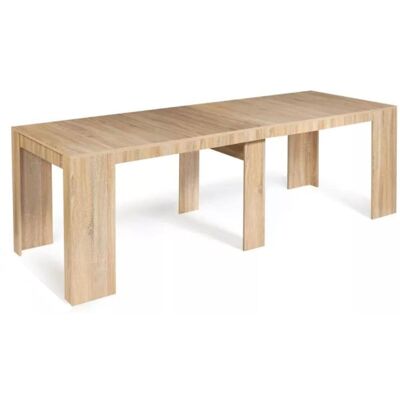 Concept Usine Table console extensible en bois - 2,35 m Marron 165x80x75cm - Publicité Concept Usine Table console extensible en bois - 2,35 m Marron 165x80x75cm - Publicité