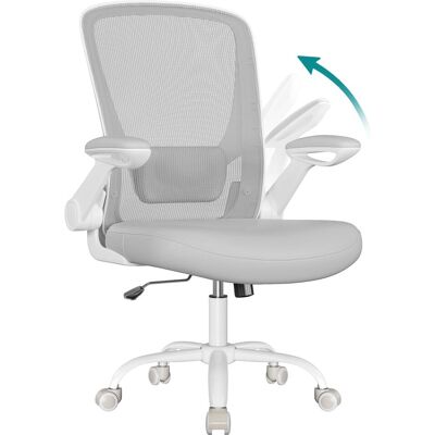 SONGMICS Chaise de bureau ergonomique support lombaire mécanisme à bascule gris Gris 64x107x64cm - Publicité SONGMICS Chaise de bureau ergonomique support lombaire mécanisme à bascule gris Gris 64x107x64cm - Publicité