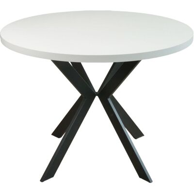 Selsey Table extensible greige/noir 100 180x100 cm Taupe 100x77x100cm - Publicité Selsey Table extensible greige/noir 100 180x100 cm Taupe 100x77x100cm - Publicité