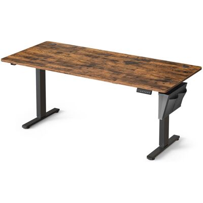 SONGMICS Bureau électrique réglable en hauteur 180 x 80 cm marron rustique Marron 180x120x80cm - Publicité SONGMICS Bureau électrique réglable en hauteur 180 x 80 cm marron rustique Marron 180x120x80cm - Publicité