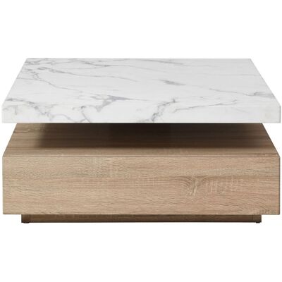vente-unique.com Table basse mdf naturel clair Beige 80x36x80cm - Publicité vente-unique.com Table basse mdf naturel clair Beige 80x36x80cm - Publicité