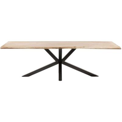 Mathi Design Table de repas rectangulaire en bois massif Marron 250x76x100cm - Publicité Mathi Design Table de repas rectangulaire en bois massif Marron 250x76x100cm - Publicité