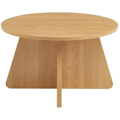Baita Table basse ronde effet chêne Marron 70x41x70cm - Publicité Baita Table basse ronde effet chêne Marron 70x41x70cm - Publicité