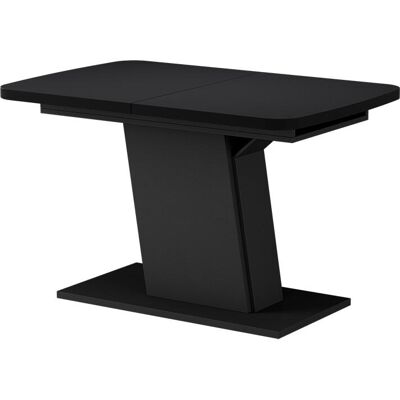 Vicco Table de salle à manger extensible noir 120x77.3cm Noir 120x78x80cm - Publicité Vicco Table de salle à manger extensible noir 120x77.3cm Noir 120x78x80cm - Publicité