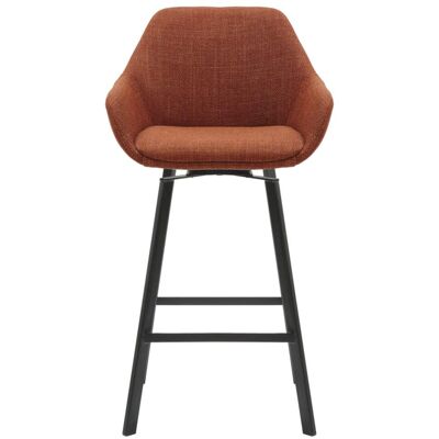 Zago Chaise snack pivotante tissu caramel Marron 48x90x50cm - Publicité Zago Chaise snack pivotante tissu caramel Marron 48x90x50cm - Publicité