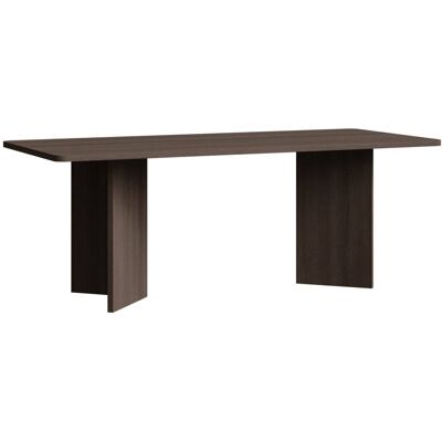 Selsey Table à manger rectangulaire 204x90 cm, finition frêne brun Marron 90x75x204cm - Publicité Selsey Table à manger rectangulaire 204x90 cm, finition frêne brun Marron 90x75x204cm - Publicité