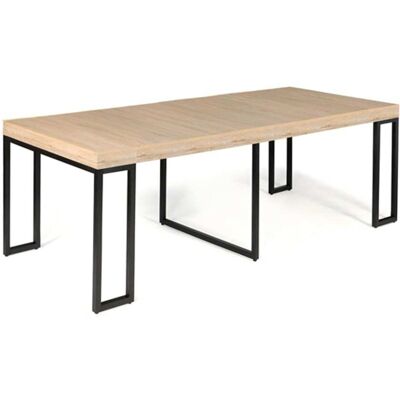 Concept Usine Table console extensible 8-10 personnes effet bois 235cm Marron 90x75x45cm - Publicité Concept Usine Table console extensible 8-10 personnes effet bois 235cm Marron 90x75x45cm - Publicité