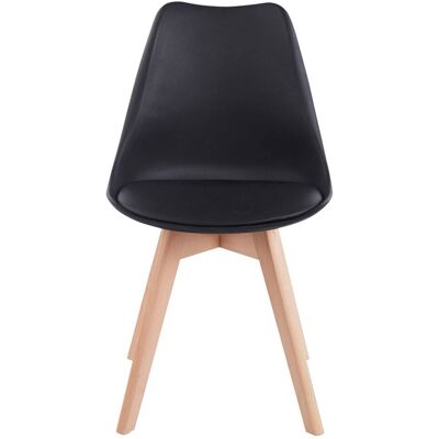 IDIMEX Chaise de salle à manger (x4) style scandinave, noir Noir 49x82x53cm - Publicité IDIMEX Chaise de salle à manger (x4) style scandinave, noir Noir 49x82x53cm - Publicité