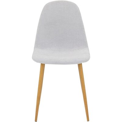 IDIMEX Chaise de salle à manger (x4) en tissu, gris clair Gris 45x86x53cm - Publicité IDIMEX Chaise de salle à manger (x4) en tissu, gris clair Gris 45x86x53cm - Publicité