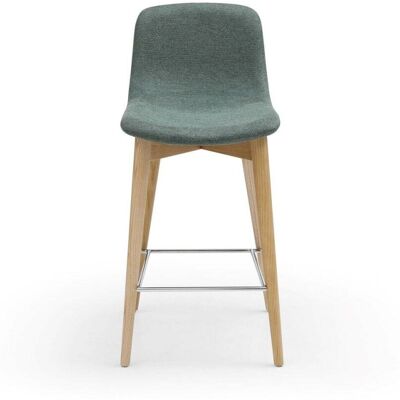Zago Chaise snack tissu vert pied en frêne naturel Vert 52x93x45cm - Publicité Zago Chaise snack tissu vert pied en frêne naturel Vert 52x93x45cm - Publicité