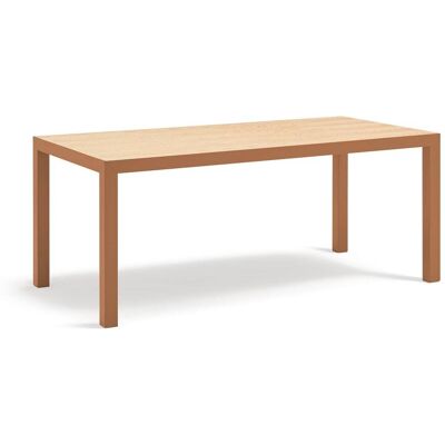That's Casa Table rectangulaire à pieds en métal 180 x 75 cm Rouge 180x75x90cm - Publicité That's Casa Table rectangulaire à pieds en métal 180 x 75 cm Rouge 180x75x90cm - Publicité