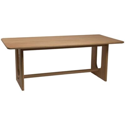Amadeus Table à manger rectangulaire 8 personnes en chêne massif marron en Marron 90x75x200cm - Publicité Amadeus Table à manger rectangulaire 8 personnes en chêne massif marron en Marron 90x75x200cm - Publicité