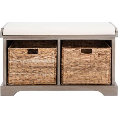 Safavieh Banc en bois blanchi Beige 41x51x85cm - Publicité Safavieh Banc en bois blanchi Beige 41x51x85cm - Publicité