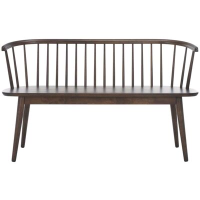 Safavieh Banc en bois dark walnut Marron 49x80x134cm - Publicité Safavieh Banc en bois dark walnut Marron 49x80x134cm - Publicité