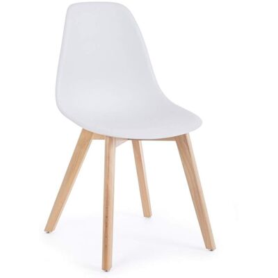 Bizzotto Set 6 chaises hêtre blanches Blanc 52x86x47cm - Publicité Bizzotto Set 6 chaises hêtre blanches Blanc 52x86x47cm - Publicité