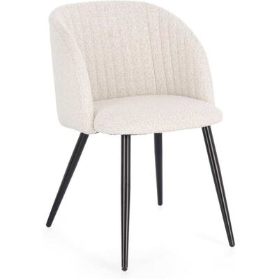 Bizzotto Set 2 chaises ivoire Blanc 57x82x53cm - Publicité Bizzotto Set 2 chaises ivoire Blanc 57x82x53cm - Publicité