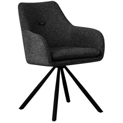 Bizzotto Set 2 chaises pivotantes noires Noir 64x86x57cm - Publicité Bizzotto Set 2 chaises pivotantes noires Noir 64x86x57cm - Publicité