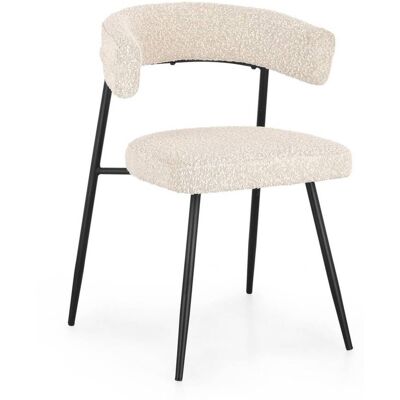 Bizzotto Set 2 chaises ivoire Blanc 53x80x59cm - Publicité Bizzotto Set 2 chaises ivoire Blanc 53x80x59cm - Publicité