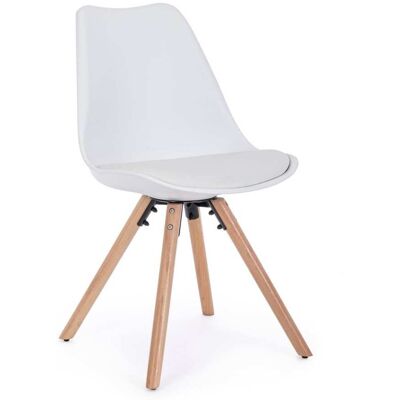Bizzotto Set 2 chaises hêtre blanches Blanc 49x84x54cm - Publicité Bizzotto Set 2 chaises hêtre blanches Blanc 49x84x54cm - Publicité