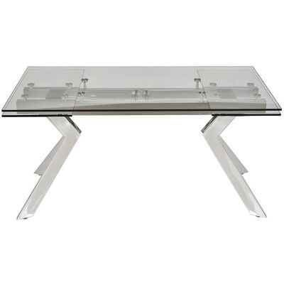 vente-unique.com Table à manger verre trempé transparent Transparent 76x76x90cm - Publicité vente-unique.com Table à manger verre trempé transparent Transparent 76x76x90cm - Publicité