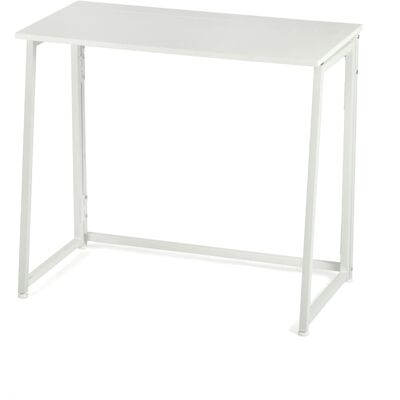 Meubles Cosy Bureau pliant sur roulettes, bureau d'étude, table de bureau blanche Blanc 80x74x44cm - Publicité Meubles Cosy Bureau pliant sur roulettes, bureau d'étude, table de bureau blanche Blanc 80x74x44cm - Publicité