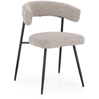 Bizzotto Ensemble de 2 chaises de salle à manger en fibre synthétique, grises Gris 53x80x59cm - Publicité Bizzotto Ensemble de 2 chaises de salle à manger en fibre synthétique, grises Gris 53x80x59cm - Publicité