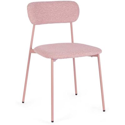 Bizzotto Ensemble de 2 chaises de salle à manger en fibre synthétique, roses Rose 49x78x45cm - Publicité Bizzotto Ensemble de 2 chaises de salle à manger en fibre synthétique, roses Rose 49x78x45cm - Publicité