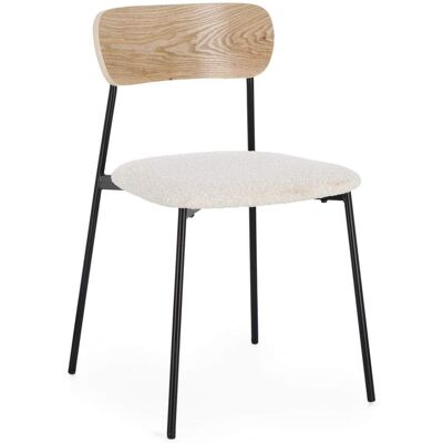 Bizzotto Chaise de salle à manger en fibre synthétique, ivoire Blanc 49x77x46cm - Publicité Bizzotto Chaise de salle à manger en fibre synthétique, ivoire Blanc 49x77x46cm - Publicité
