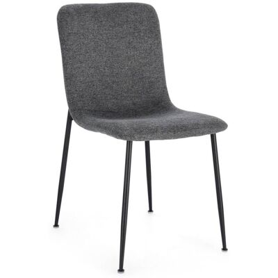 Bizzotto Chaise de salle à manger en fibre synthétique, gris foncé Gris 56x81x44cm - Publicité Bizzotto Chaise de salle à manger en fibre synthétique, gris foncé Gris 56x81x44cm - Publicité