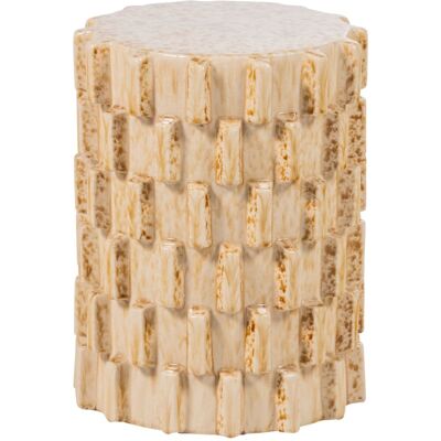 WOOOD Table d'appoint en céramique sable Beige 35x45x35cm - Publicité WOOOD Table d'appoint en céramique sable Beige 35x45x35cm - Publicité