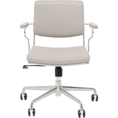 Kare Design Chaise de bureau réglable à roulettes grise et acier chromé Gris 60x86x54cm - Publicité Kare Design Chaise de bureau réglable à roulettes grise et acier chromé Gris 60x86x54cm - Publicité