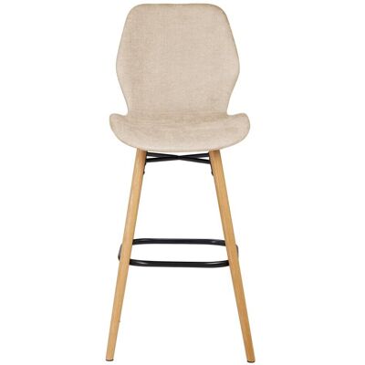 Zago Chaise snack tissu soft touch sable Beige 46x103x54cm - Publicité Zago Chaise snack tissu soft touch sable Beige 46x103x54cm - Publicité