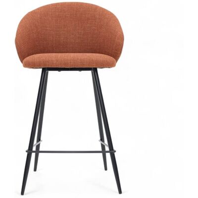 Zago Chaise snack tissu caramel Marron 53x91x49cm - Publicité Zago Chaise snack tissu caramel Marron 53x91x49cm - Publicité