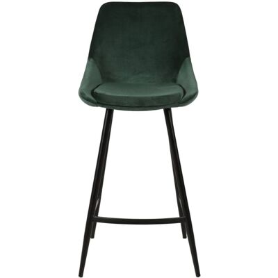 Zago Chaise snack velours verte foncée Vert 44x95x49cm - Publicité Zago Chaise snack velours verte foncée Vert 44x95x49cm - Publicité