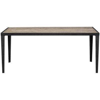 Zago Table repas rectangulaire Marron 180x77x90cm - Publicité Zago Table repas rectangulaire Marron 180x77x90cm - Publicité