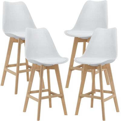 Helloshop26 Lot de 4 tabourets beige 48 x 58 x 105 cm Beige 48x105x58cm - Publicité Helloshop26 Lot de 4 tabourets beige 48 x 58 x 105 cm Beige 48x105x58cm - Publicité