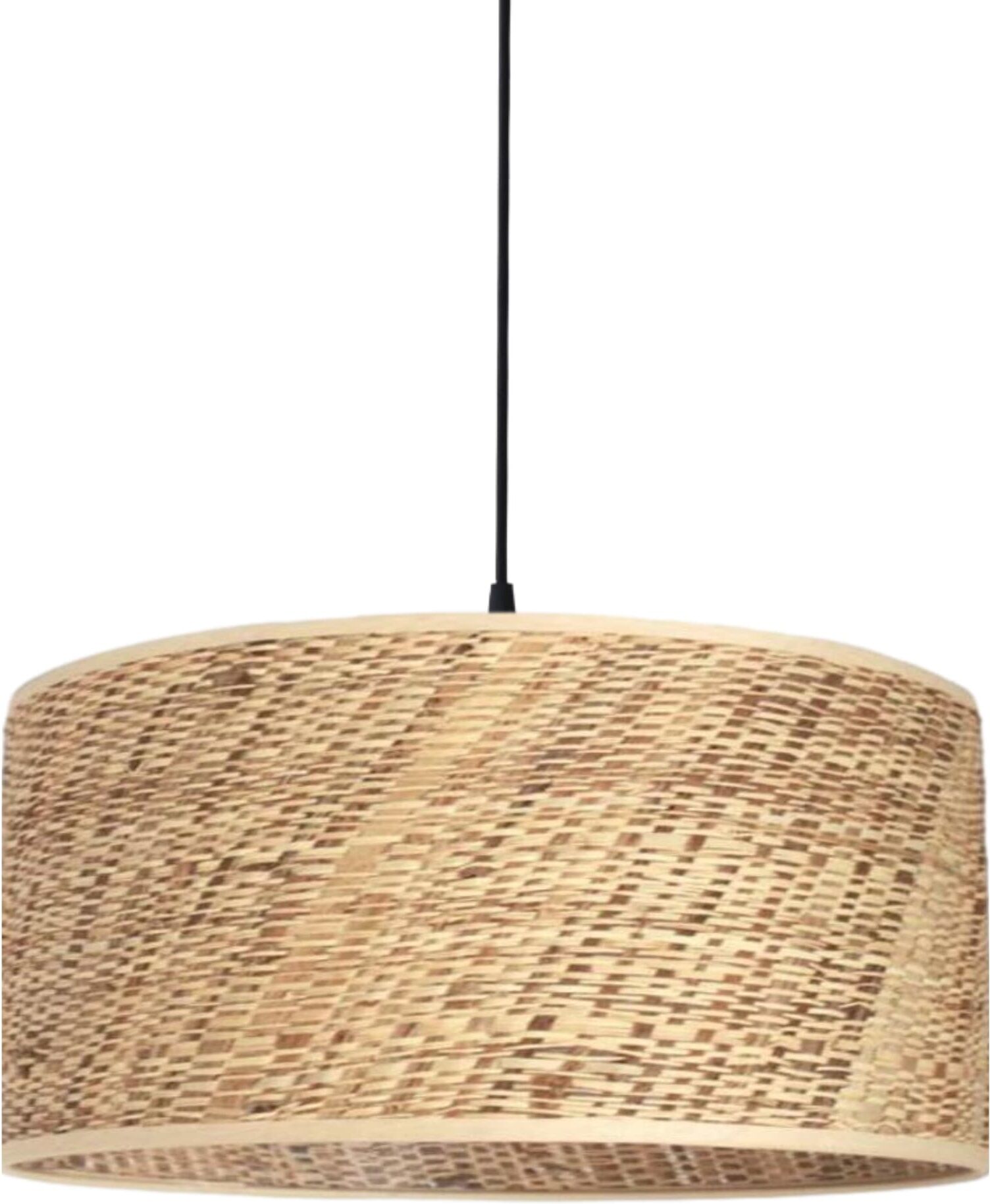 Kauze Luminaires Suspension en raphia brun Ø 35 Hauteur 25cm Beige 35x25x35cm