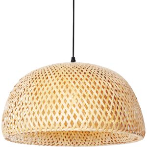 Keria Suspension en bambou naturel Beige 45x25x45cm