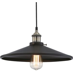 Keria Suspension en metal noir Noir 36x120x36cm