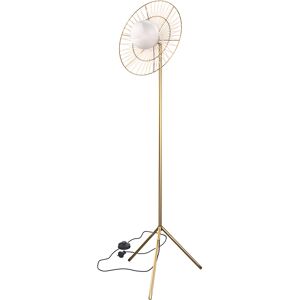 Rendez-Vous Deco Lampadaire en metal dore Or 41x156x41cm