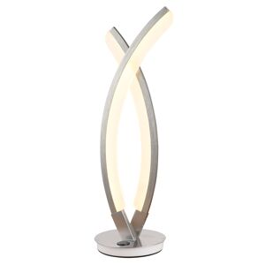 Keria Lampe de table en metal gris Gris 0x40cm