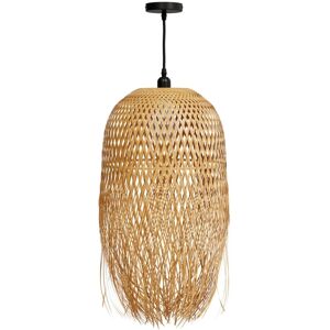 Rendez-Vous Deco Suspension en bambou naturel et metal D35 cm Beige 35x60x35cm