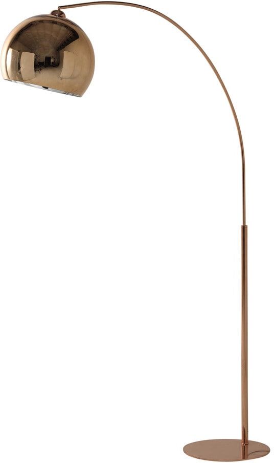 Maisons du Monde Lampadaire en métal cuivré et Plexiglas® H195 Cuivre 45x195x125cm