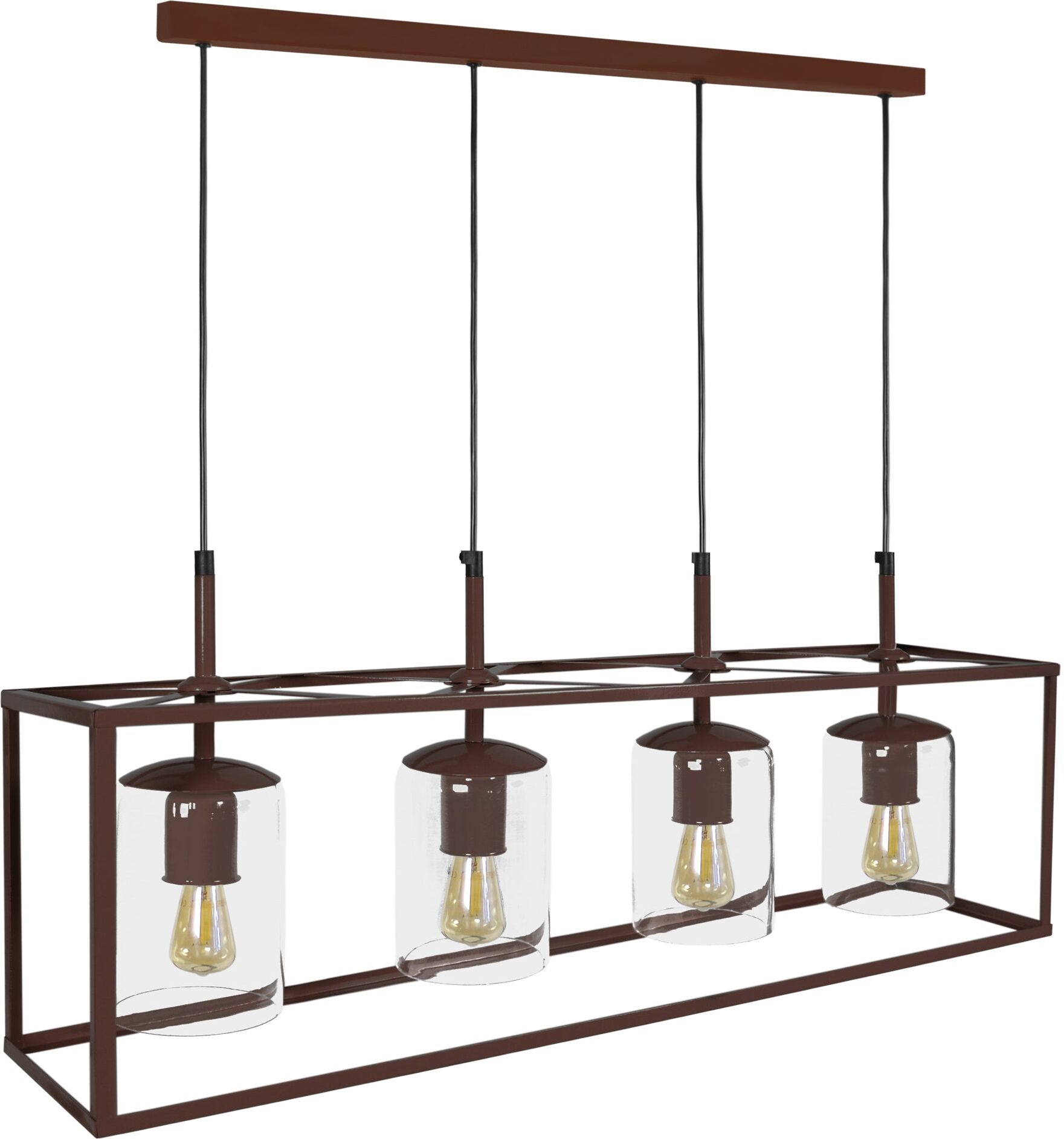 Tosel Suspension métal marron Marron 72x90x18cm