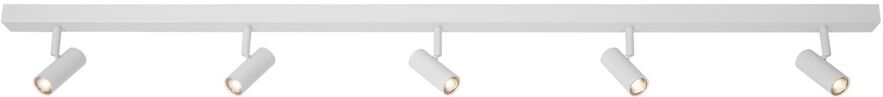 Nordlux Plafonnier LED linéaire blanc minimaliste avec 5 points lumineux Blanc 118x12x4cm